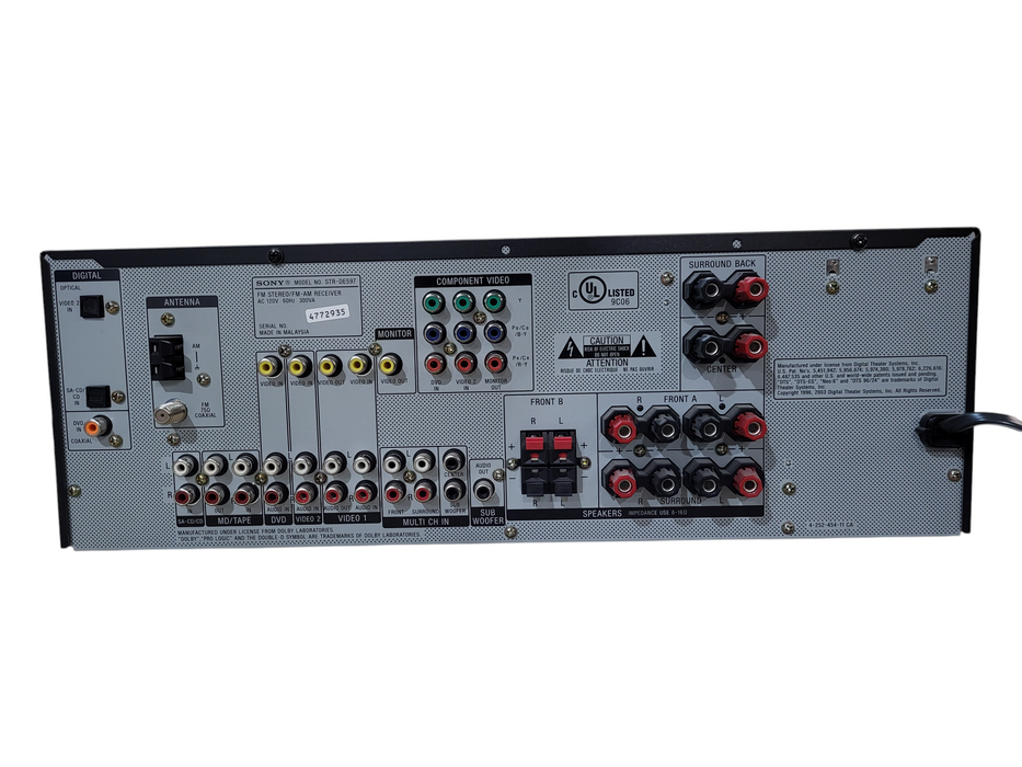 Sony STR-DE597 Stereo FM/AM HiFi Receiver 6.1 Channel Home Theater Digital Audio