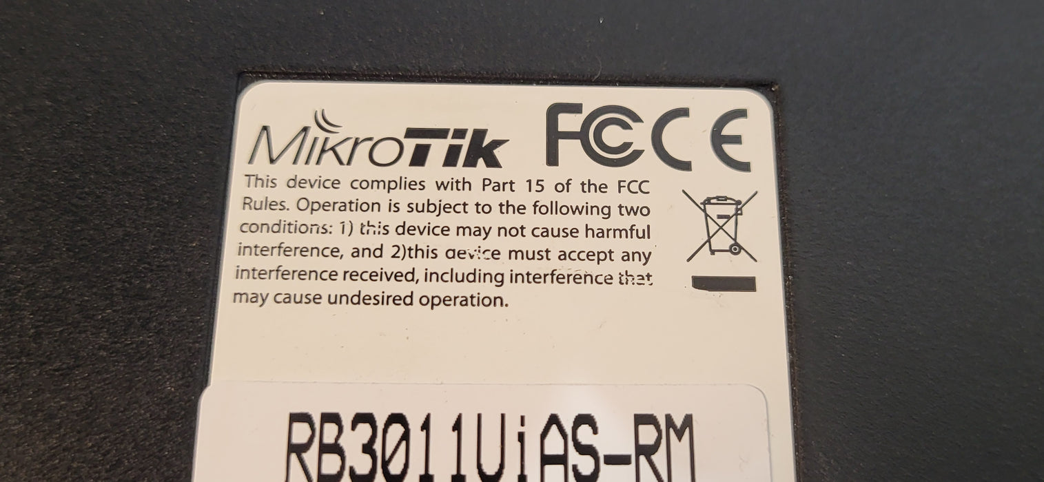 MikroTik RB3011UiAS-RM Router 10-Port Gigabit SFP