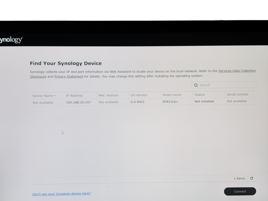 Synology RackStation RS812RP+ 4 bay 1U NAS Please READ
