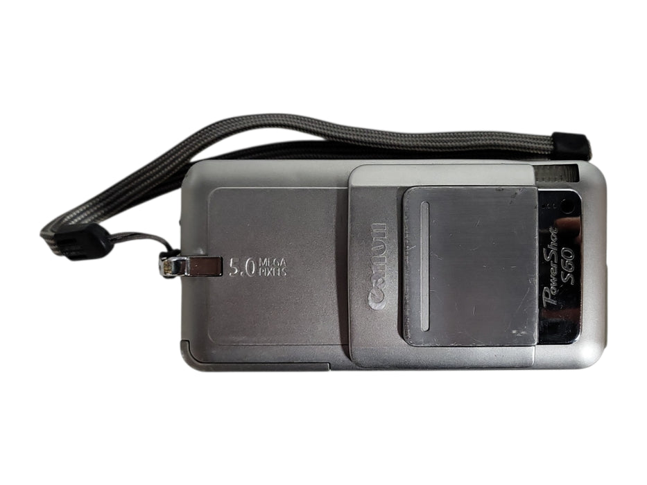 Canon PowerShot S60 5.0MP Digital Camera, No Battery, READ