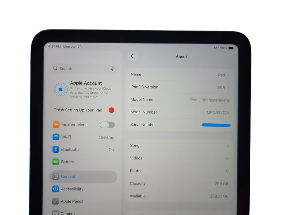 Apple iPad 10th Gen - 256GB - Blue [A2696 | B]