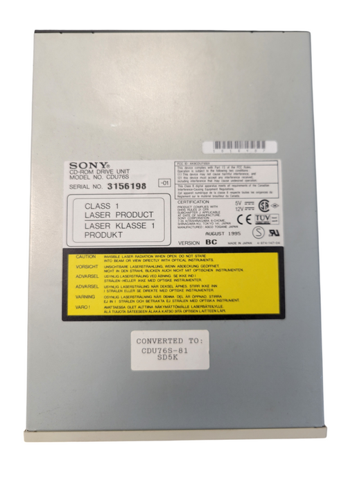 Sony CDU76S SCSI Internal CD-ROM Drive