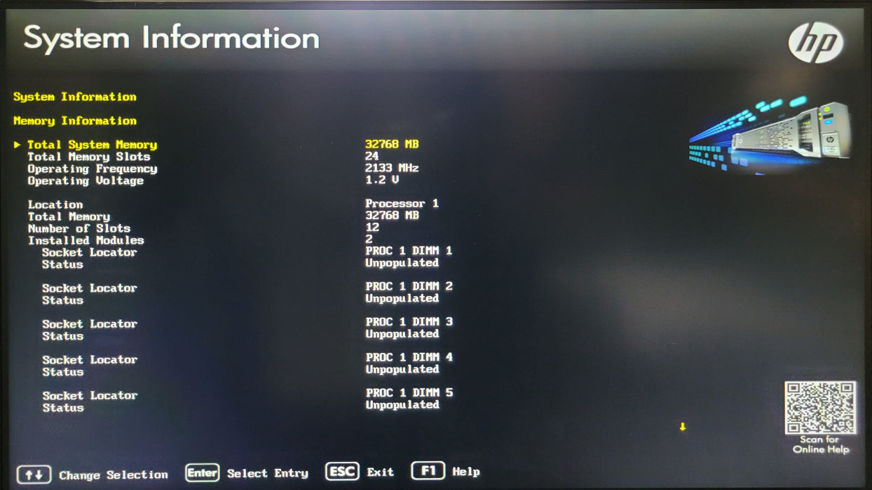 HP ProLiant DL360 Gen9 | 1x Xeon E5-2643 v3 @3.4GHz 32GB DDR4