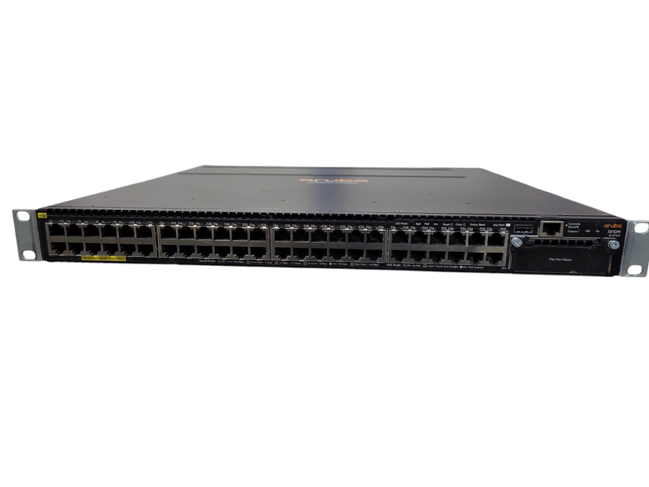 HPE Aruba 3810M JL074A, 48-Port Gigabit PoE+ 1-Slot Switch, 2x PSU