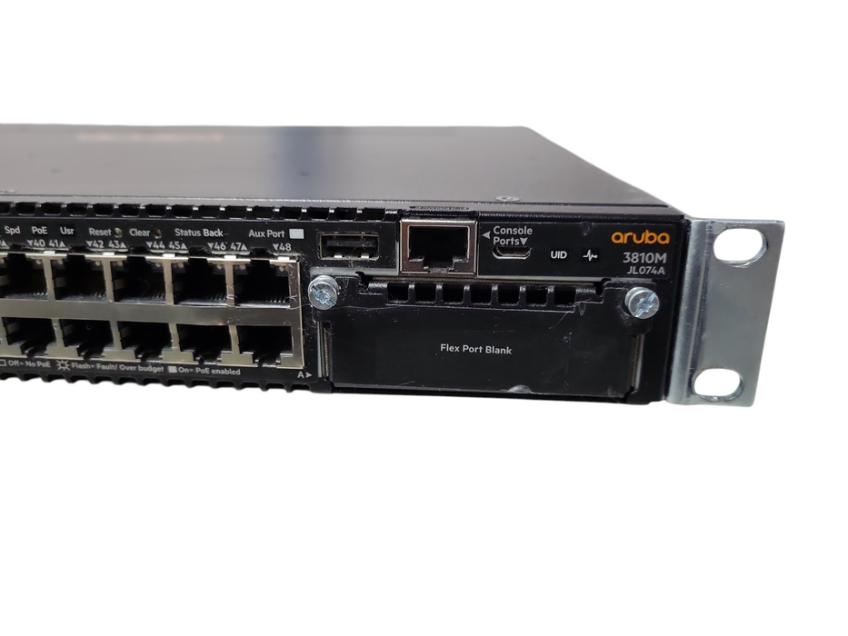 HPE Aruba 3810M JL074A, 48-Port Gigabit PoE+ 1-Slot Switch, 2x PSU
