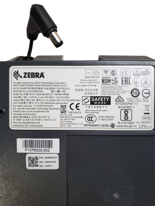 Zebra FSP060-RPBB Power Adapter for Zebra Z450