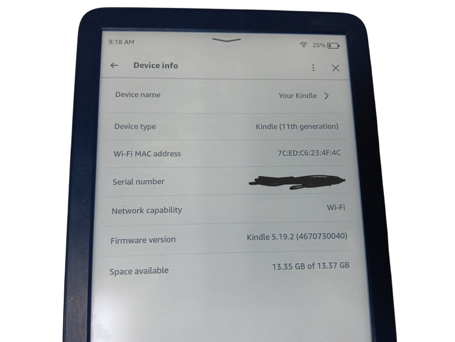 Amazon Kindle 11th Gen - 16GB - Blue [C2V2L3]