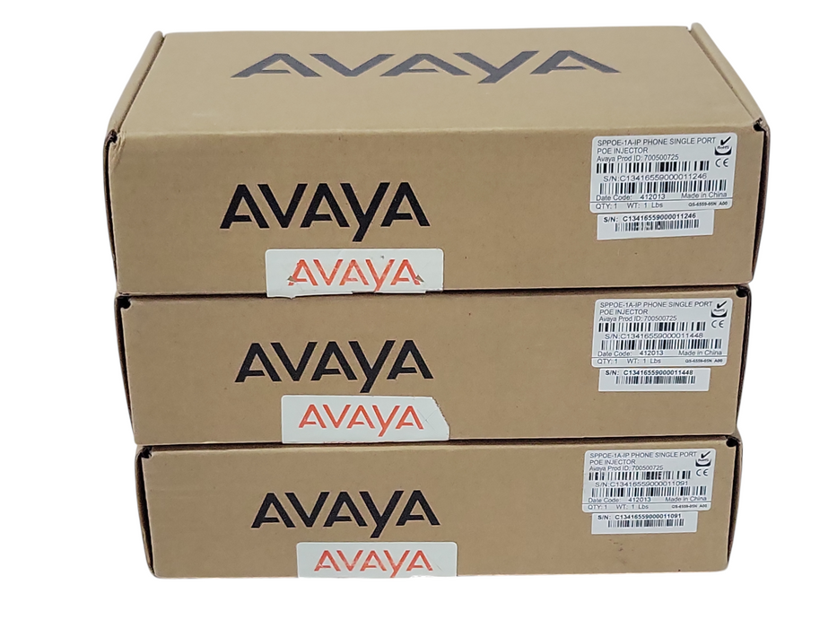 Lot of 3x Open-Box Avaya SPPOE-1A-IP PHONE Single port PoE Injectors 700500725