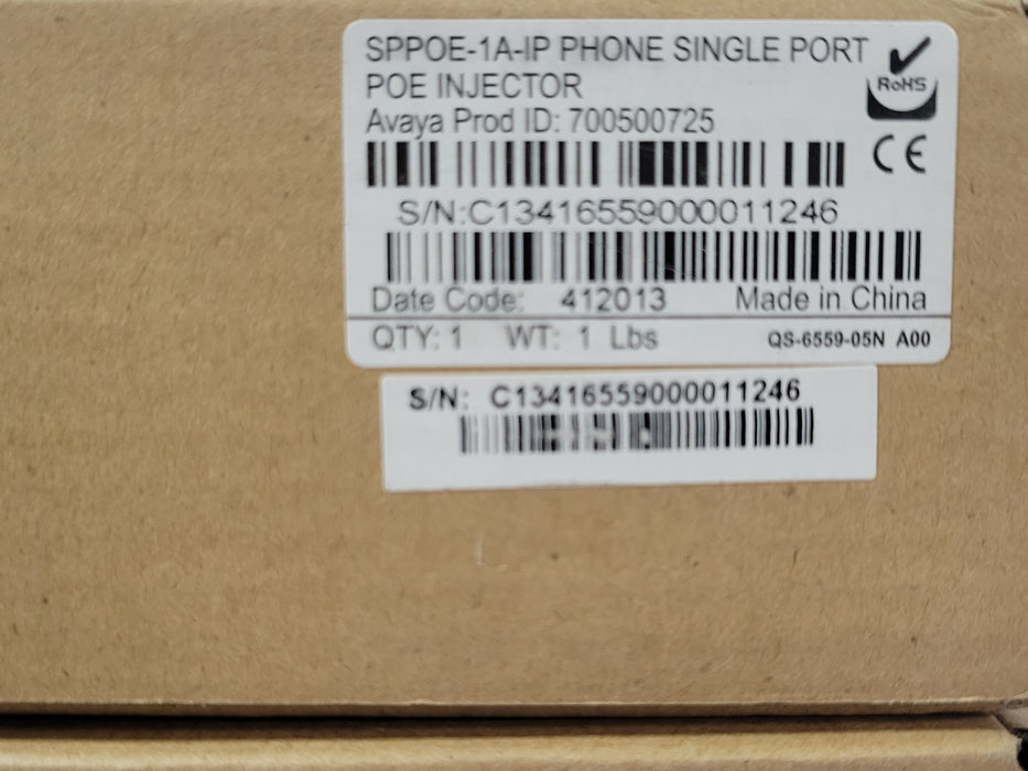 Lot of 3x Open-Box Avaya SPPOE-1A-IP PHONE Single port PoE Injectors 700500725