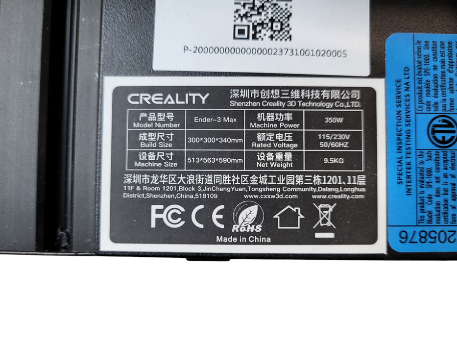 Creality Ender 3 Max 3D Printer 300x300x340mm Dual Cooling Fans READ