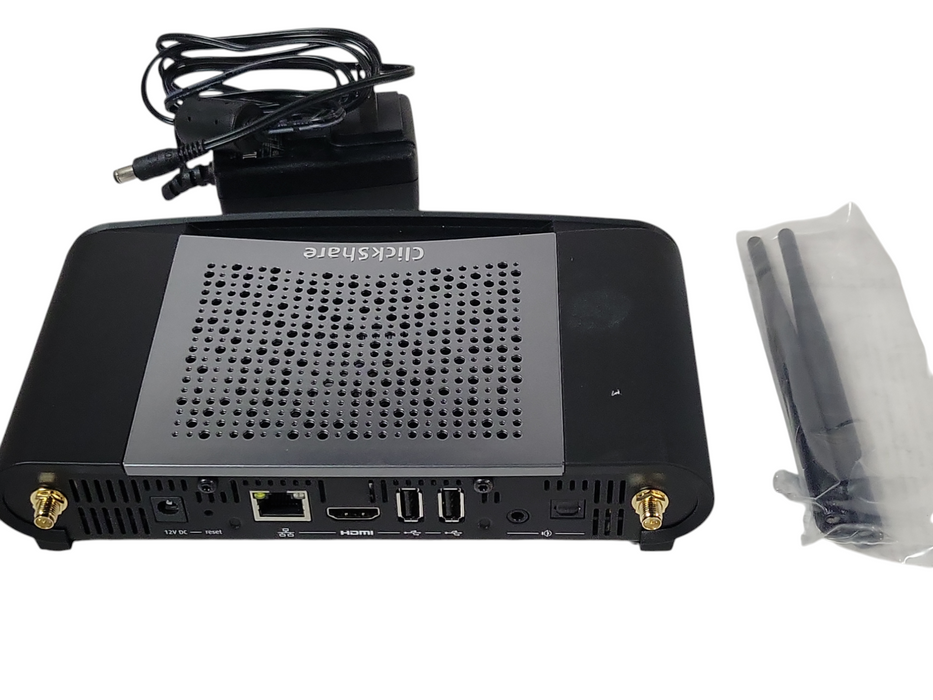 barco clickshare cse-200 with power adapter and 2x Antennas, no buttons