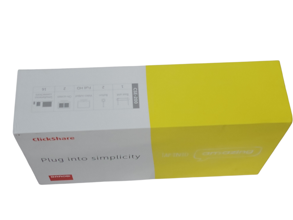 barco clickshare cse-200 with power adapter and 2x Antennas, no buttons