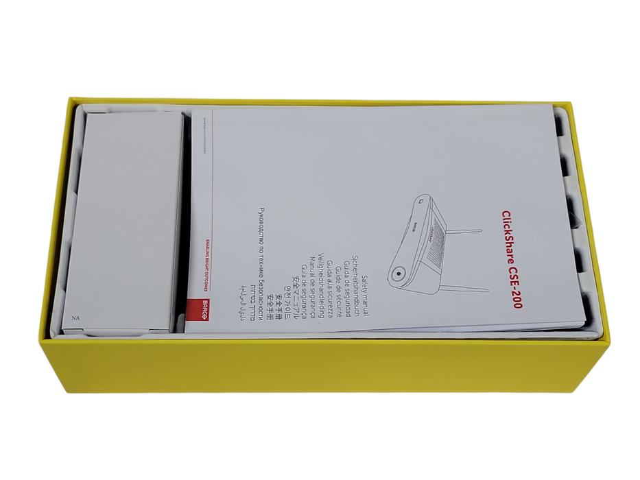 barco clickshare cse-200 with power adapter and 2x Antennas, no buttons