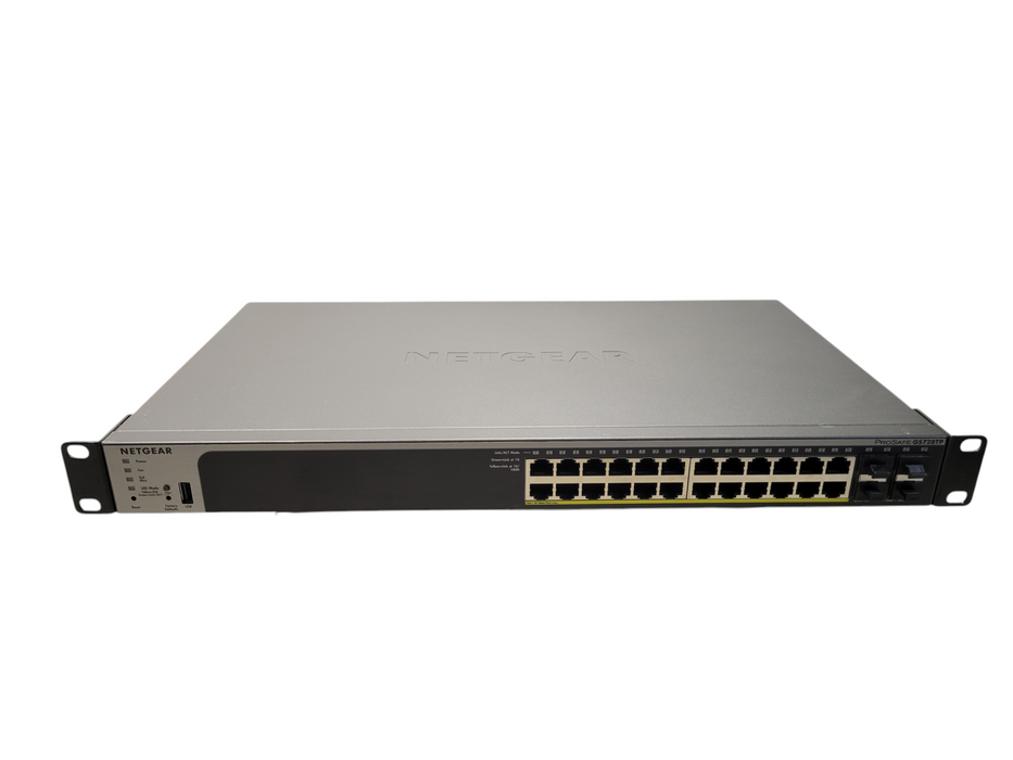 NETGEAR 24-Port Gigabit PoE+ Smart Managed Pro Switch with 4 SFP Ports GS728TP