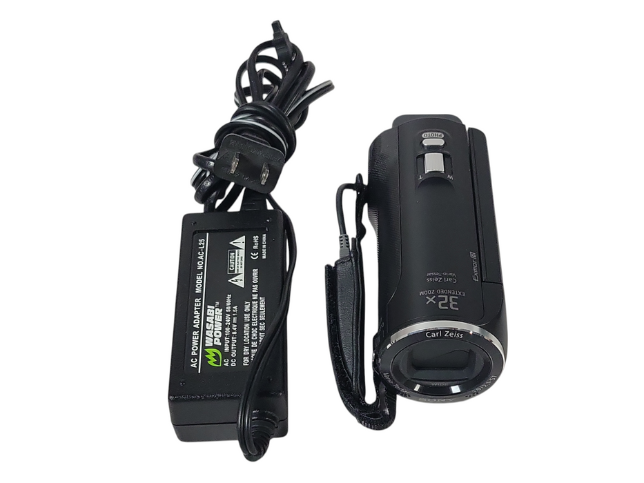 Sony HDR-CX220 Handycam Video Camcorder HD 32x Zoom, No SD Card w/ Power adapter