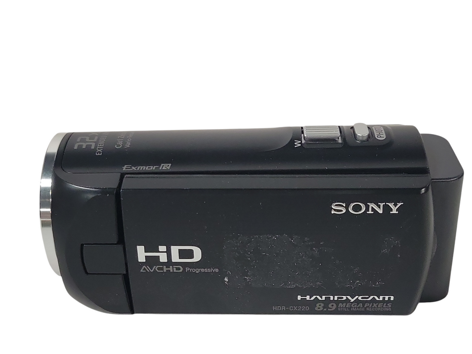 Sony HDR-CX220 Handycam Video Camcorder HD 32x Zoom, No SD Card w/ Power adapter