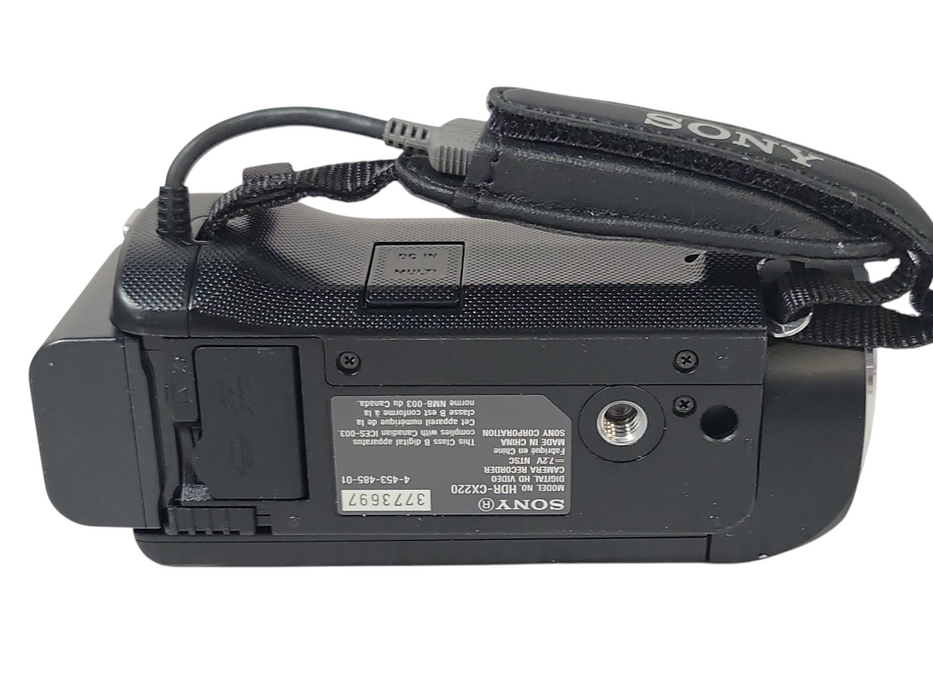 Sony HDR-CX220 Handycam Video Camcorder HD 32x Zoom, No SD Card w/ Power adapter