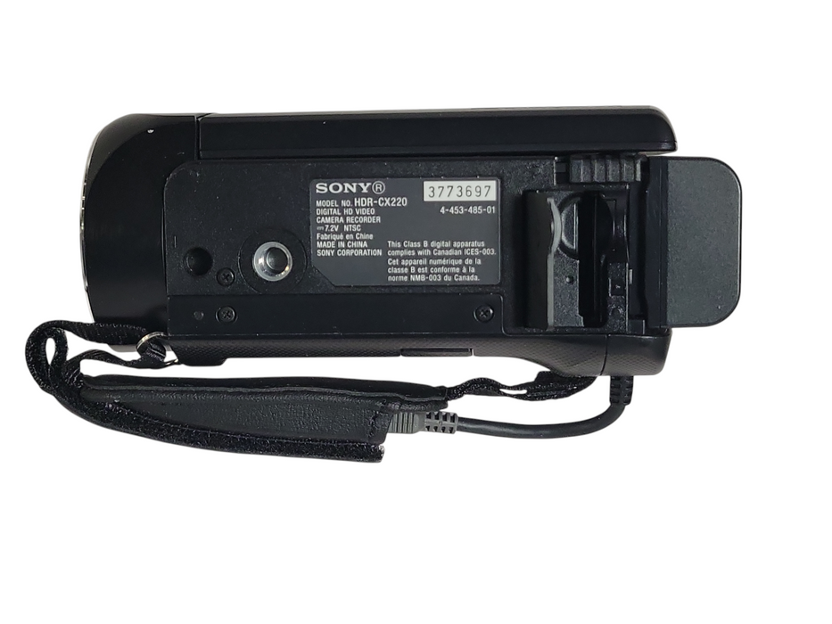 Sony HDR-CX220 Handycam Video Camcorder HD 32x Zoom, No SD Card w/ Power adapter