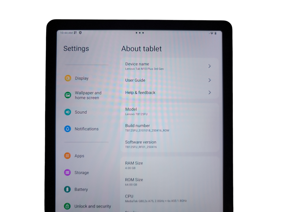 Lenovo Tab M10 Plus 3rd Gen - 64GB - Gray [TB125FU]
