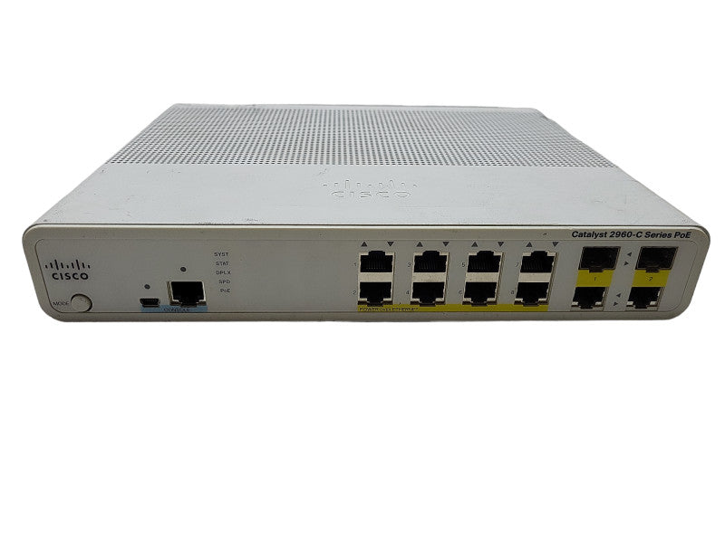 Cisco WS-C2960C-8PC-L | 8-Port 10/100 PoE Silent Switch | Factory Reset $