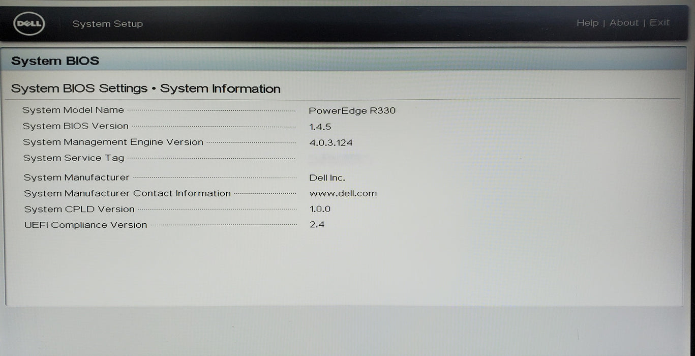 Dell PowerEdge R330 - 1x Xeon E3-1220 v5, 8GB DDR4, H330 - No HDD