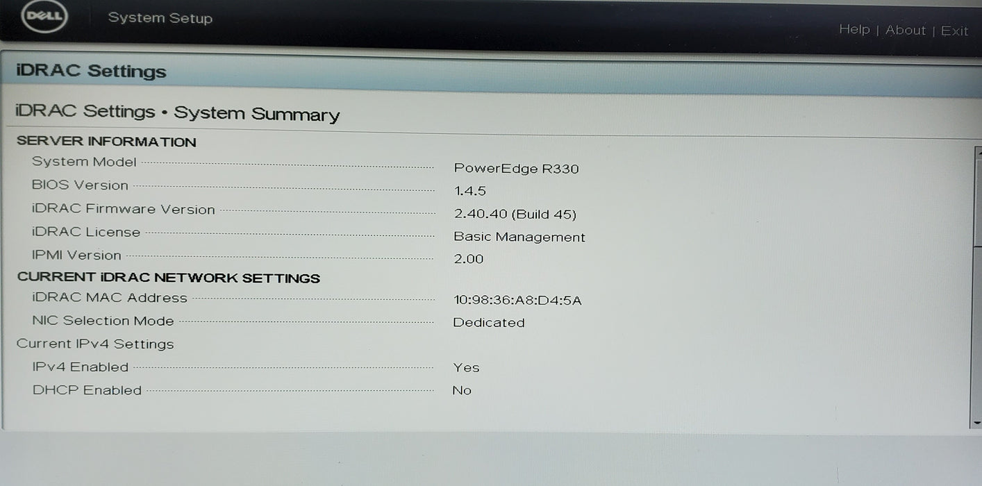 Dell PowerEdge R330 - 1x Xeon E3-1220 v5, 8GB DDR4, H330 - No HDD