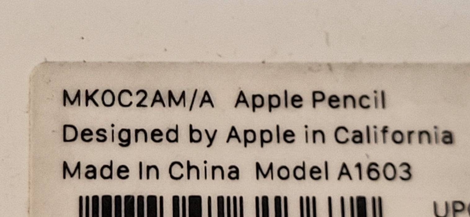 Apple Pencil 1st Generation A1603 White Stylus for iPad Lightning