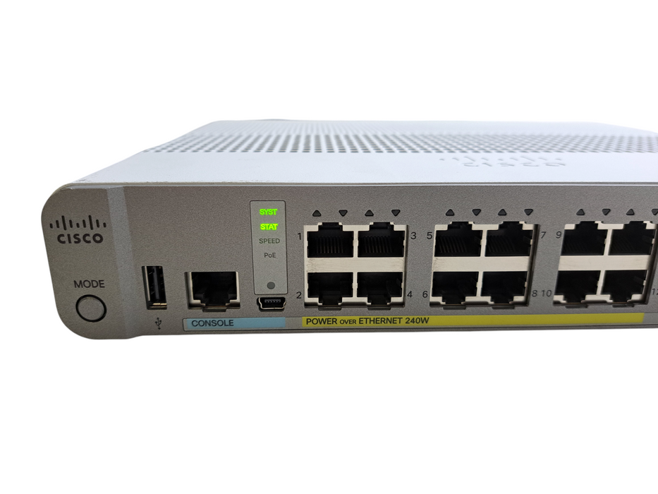 Cisco WS-C3560CX-12PC-S V03 | 12-Port Gigabit PoE+ 240W Silent Switch
