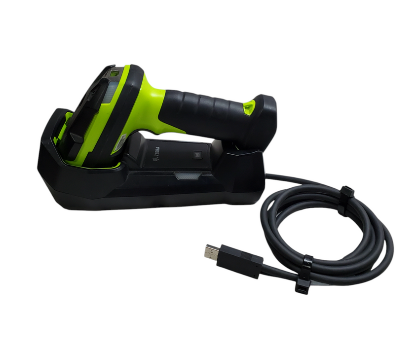 Zebra LI3678-SR0F003VZWW 1D Wireless Laser Barcode Scanner & Cradle - No Battery