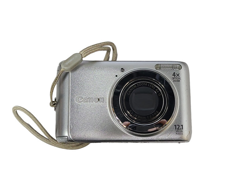 Canon PowerShot A3100 IS 12.1MP Digital Camera Silver, No Battery