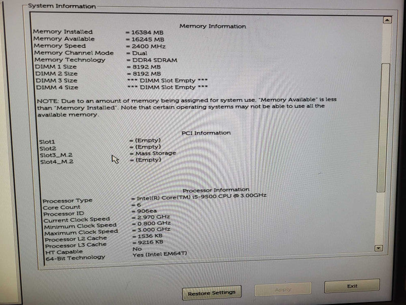 Dell OptiPlex 7070 SFF | i5-9500 @ 3.00GHz 6C, 16GB DDR4, 256GB NVMe $