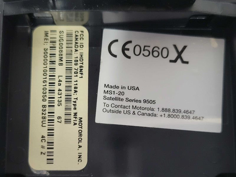 Motorola 9505 Satellite Series Phone MS1-20, Read _