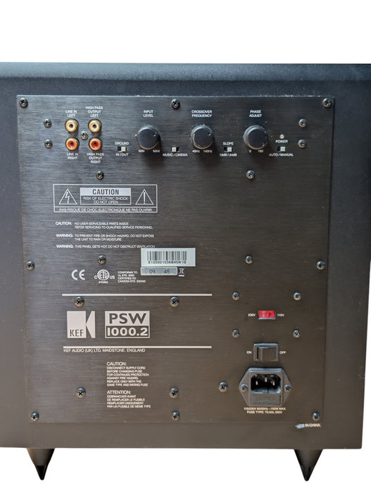 KEF PSW 1000.2 Powered Subwoofer