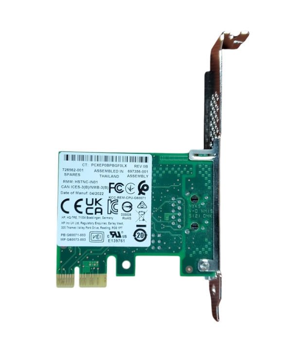 HP Intel I210-T1 Gigabit Ethernet Network Card