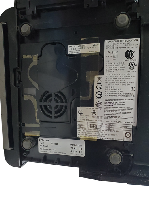 HID Fargo DTC4250e ID Card Printer - X001800 *READ*