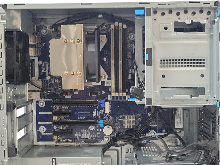 HP Z2 Tower G9 WS Desktop, Core I5-12500 CPU, 256GB NVME, 450W PSU, NO RAM, READ