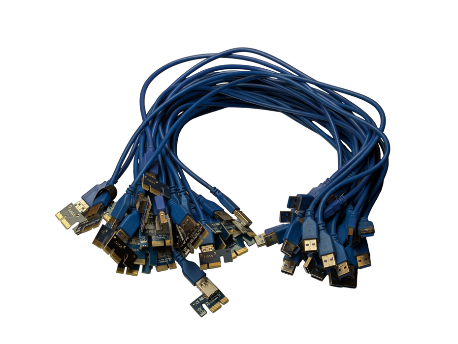 Lot of 25x PCIe 1x to PCIe 16x External Extender Riser Card PCIe