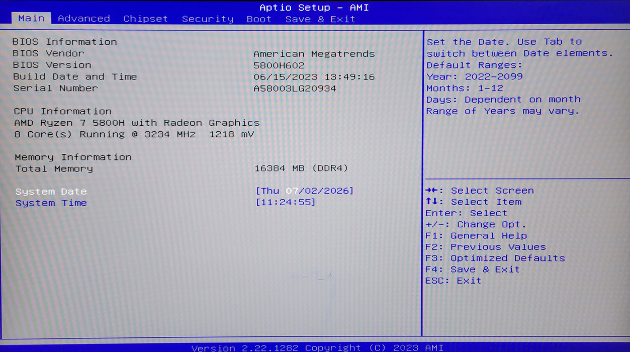 Beelink SER5 MAX | AMD Ryzen 7-5800h 16GB RAM 256GB NVME Windows 11 NO AC/PSU