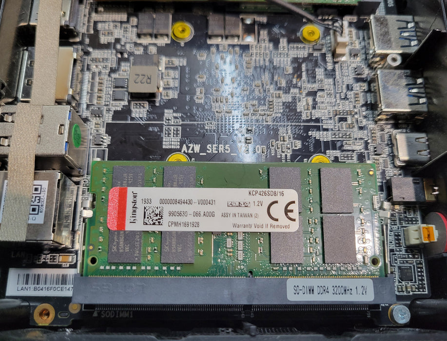 Beelink SER5 MAX | AMD Ryzen 7-5800h 16GB RAM 256GB NVME Windows 11 NO AC/PSU