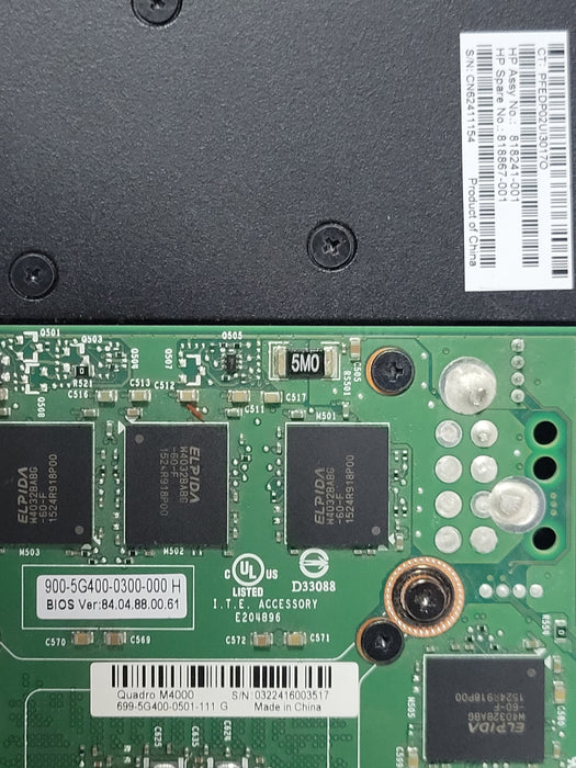 NVIDIA Quadro M4000 8GB GDDR5 Graphics Card, 4x Display ports