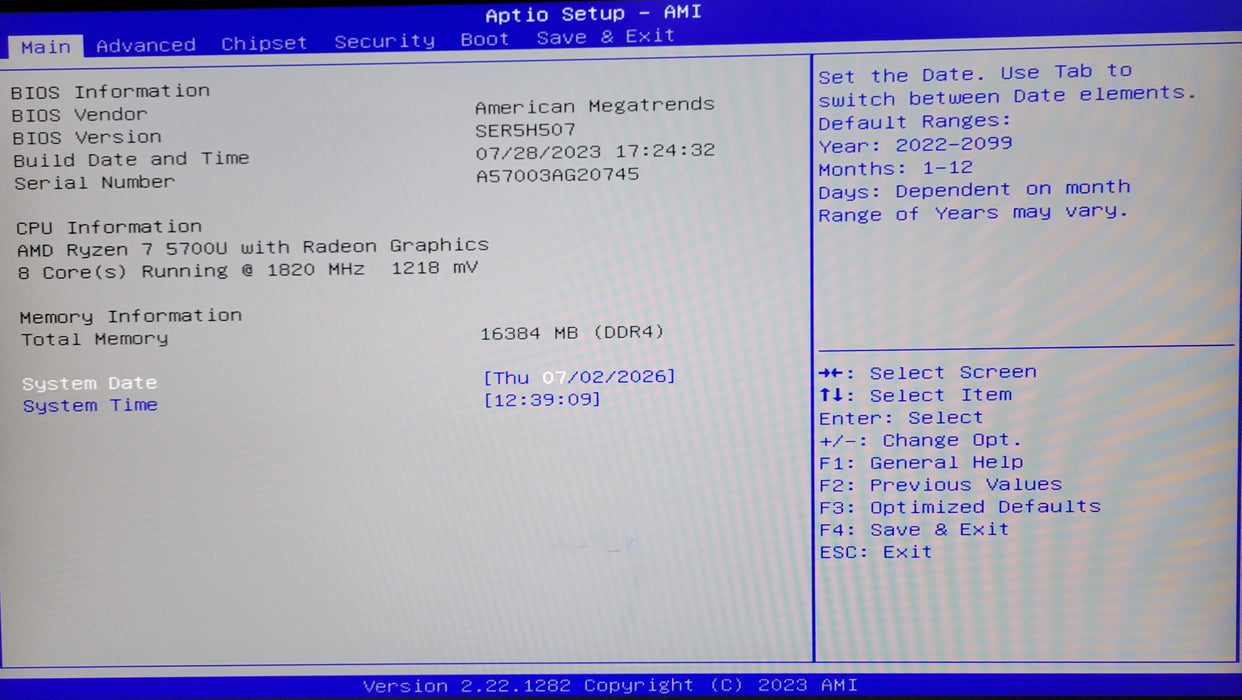 Beelink SER5 Pro-E | AMD Ryzen 7-5700U 16GB RAM 256GB NVME Windows 11 NO AC/PSU