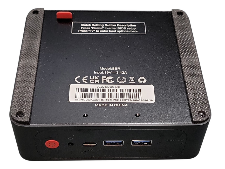 Beelink SER5 Pro-E | AMD Ryzen 7-5700U 16GB RAM 256GB NVME Windows 11 NO AC/PSU
