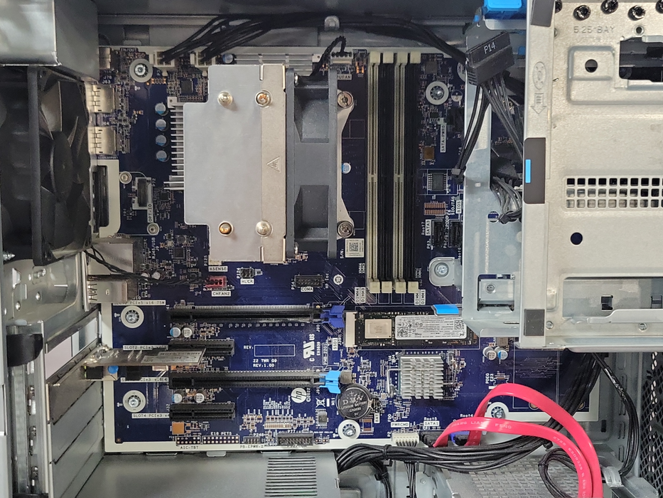 HP Z2 Tower G9 WS Desktop, Core I5-12500 CPU, 256GB NVME, 450W PSU, NO RAM, SEE