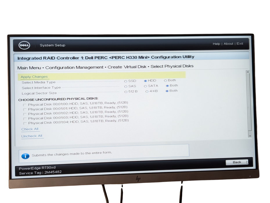 DELL PowerEdge R730xd 2x Intel Xeon E5-2630 v3 128GB RAM 5x 1.8TB HDD
