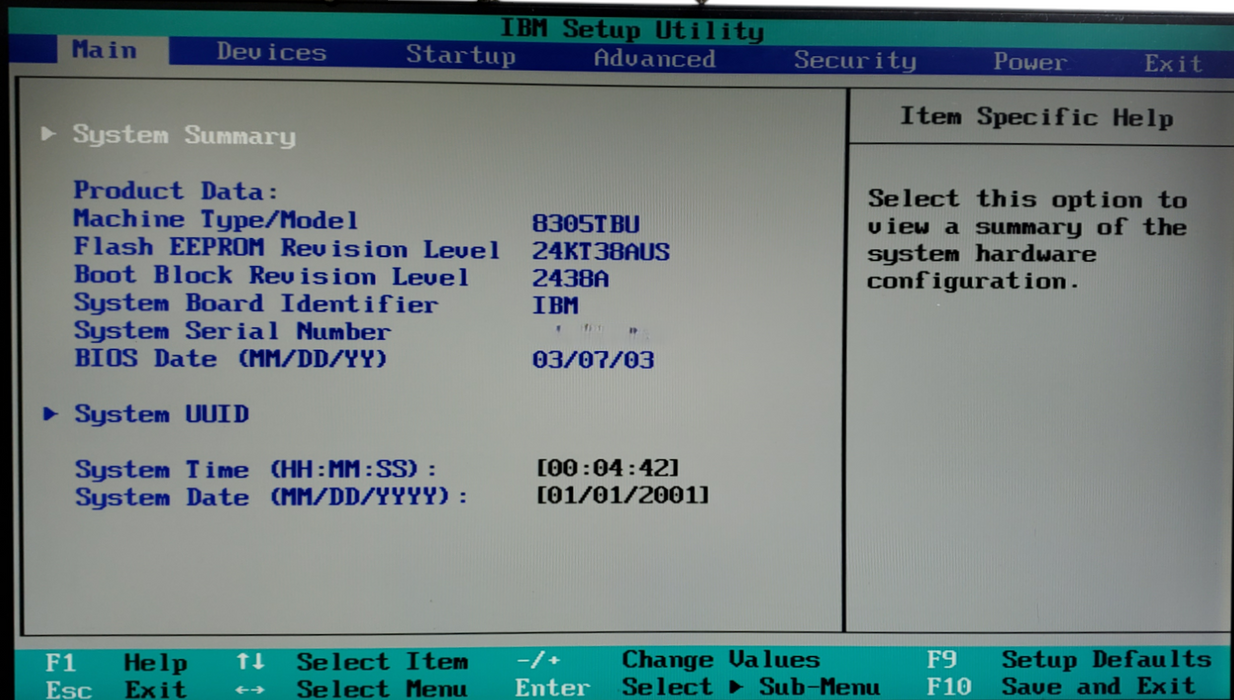 IBM NetVista 8305-TBU - Intel Pentium 4, 32MB RAM - No HDD