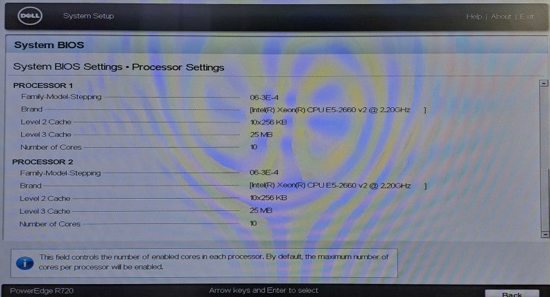 Dell R720 2U 8x 3.5" | 2x Xeon E5-2660 v2 @ 2.2GHz 10C, 128GB DDR3, H310 Mini