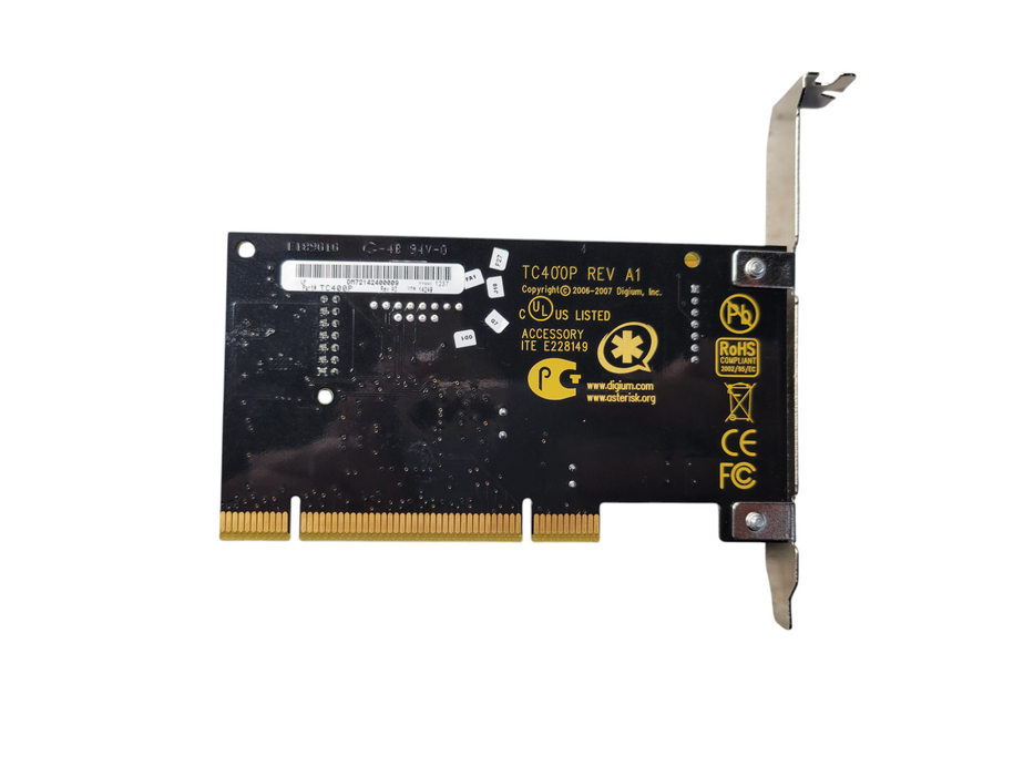 Digium TC400P PCI Transcoding Base Card (No Module Attached) Asterisk VoIP