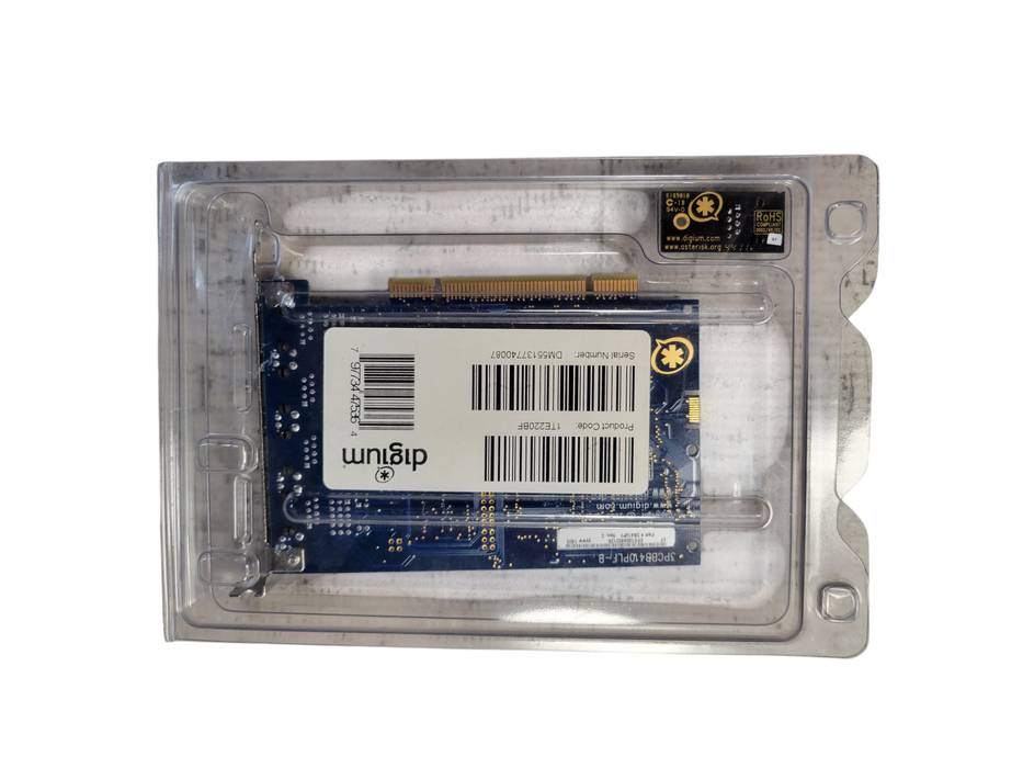 Digium B410P Quad BRI ISDN PCI Card 4-Port S/T Asterisk PBX w/ Echo Cancel