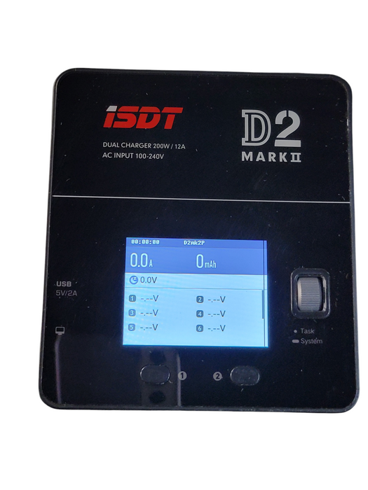ISDT lipo Battery Charger D2 MK2 with AC 2x200W Dual Output Mode
