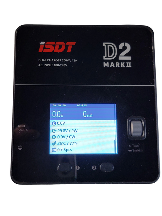 ISDT lipo Battery Charger D2 MK2 with AC 2x200W Dual Output Mode